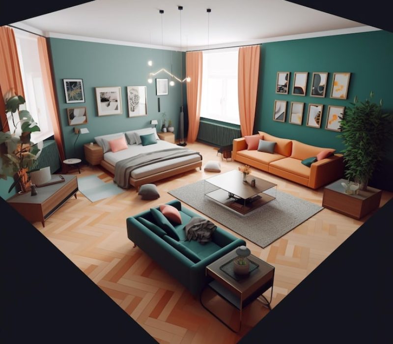 there-is-living-room-with-couch-generative-ai_901242-12358